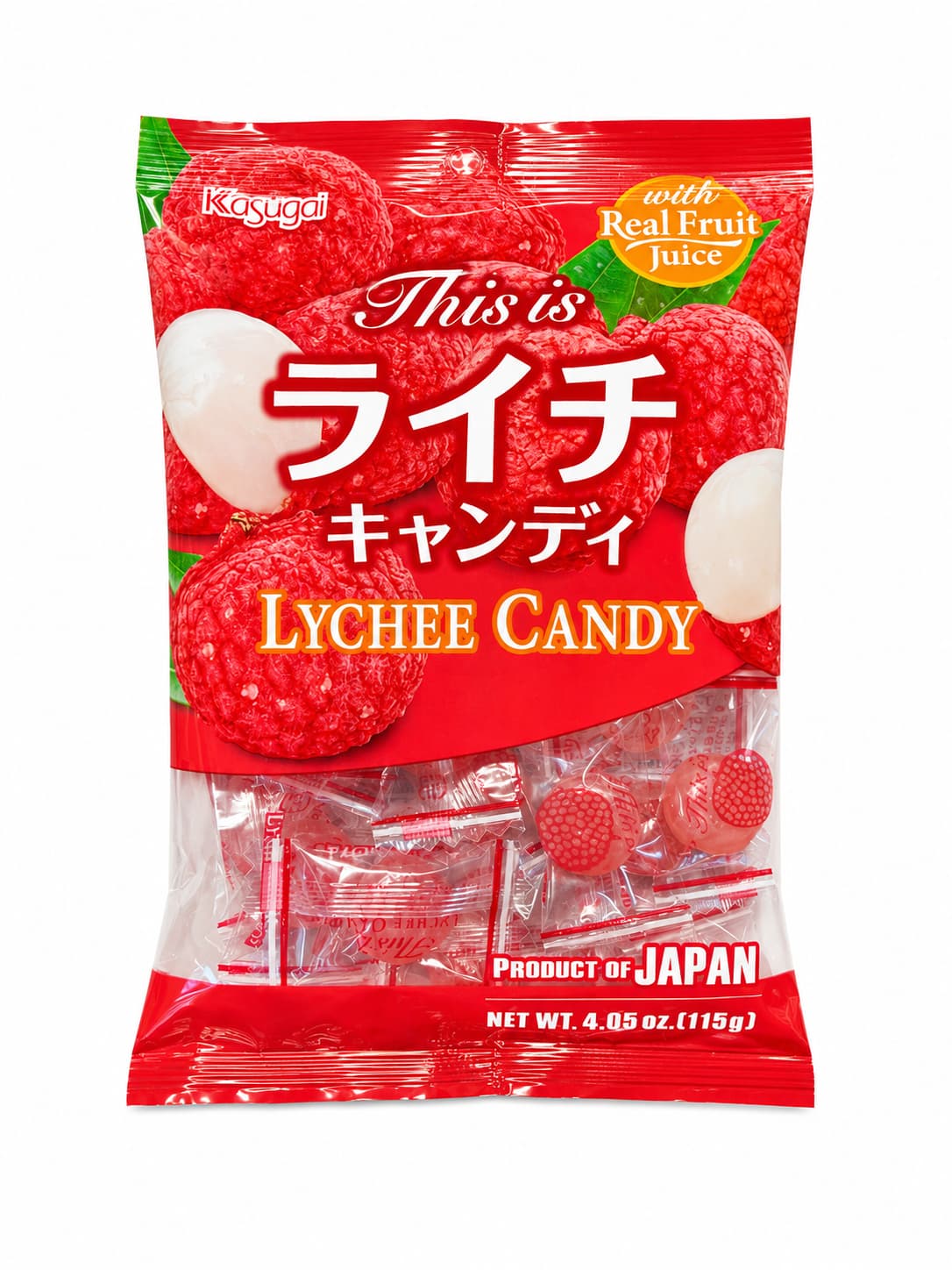 Kasugai Lychee Hard Candy