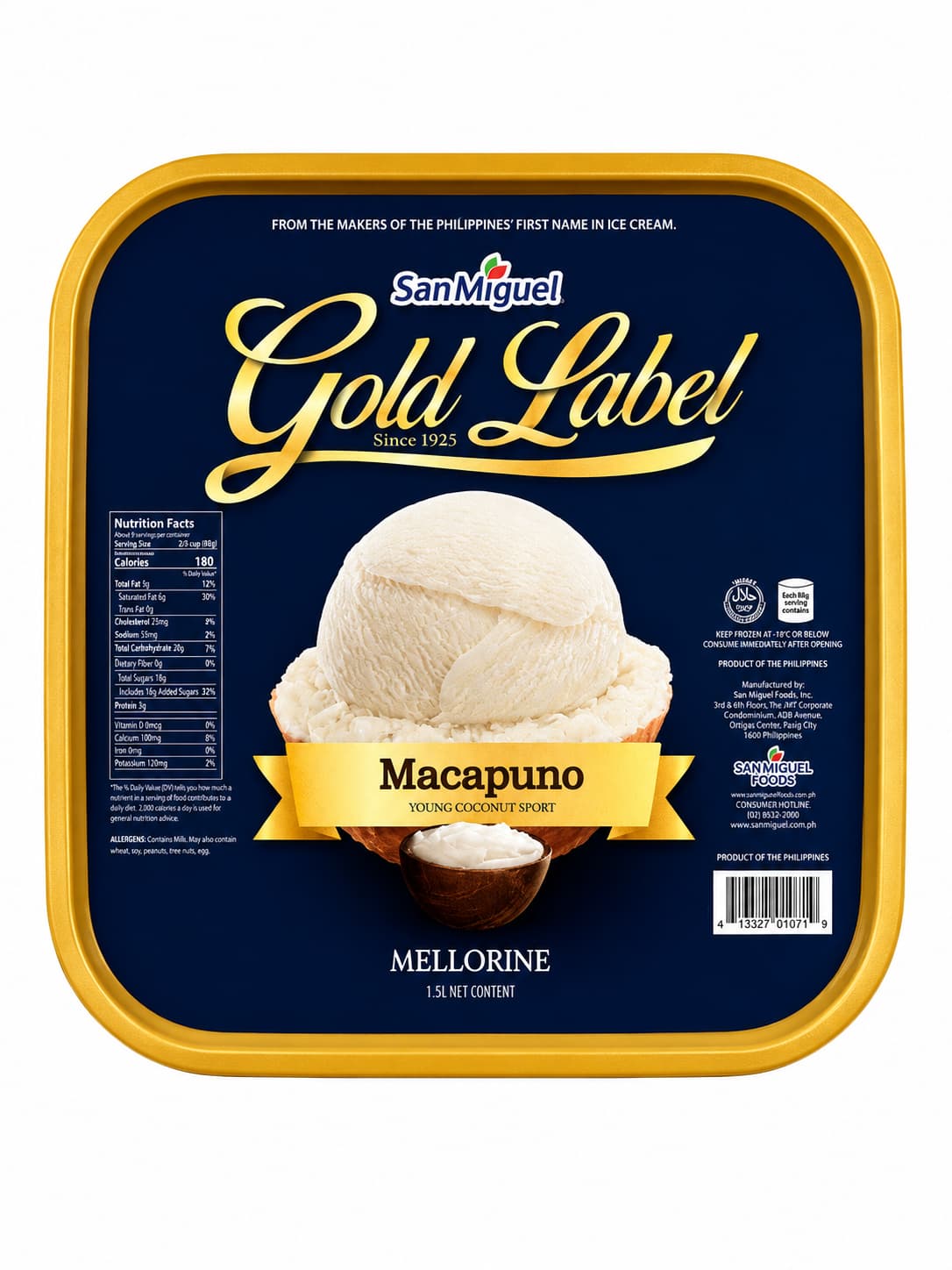 Gold Label Macapuno Coconut Ice Cream