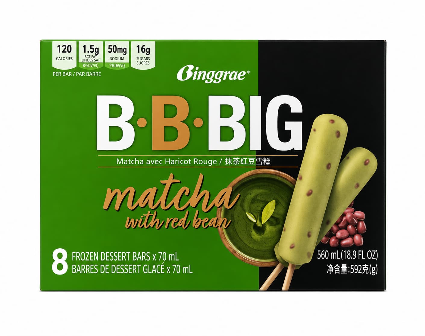 Matcha Red Bean B.B.Big Bar